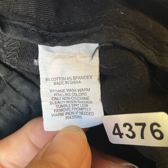 Express Design Studio Women Shorts 6 Black Bermuda Twill Editor Sailor Button 4” - Picture 3 of 9